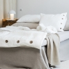 Poszewka na kołdrę z guzikami off white Premium